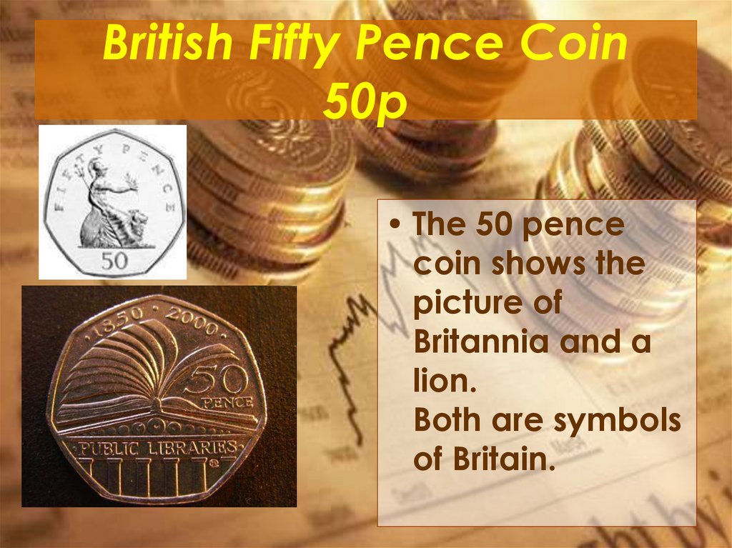 British Fifty Pence Coin 50p