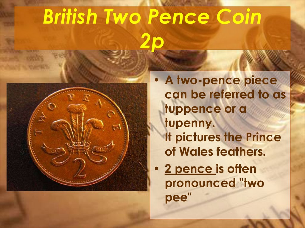 British Two Pence Coin 2p