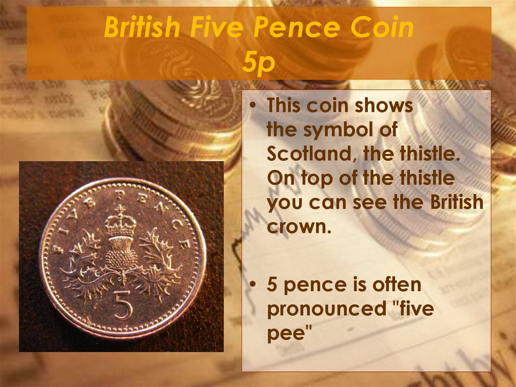 British Five Pence Coin 5p