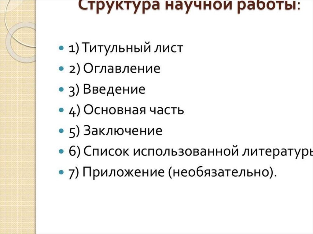 Структура научных