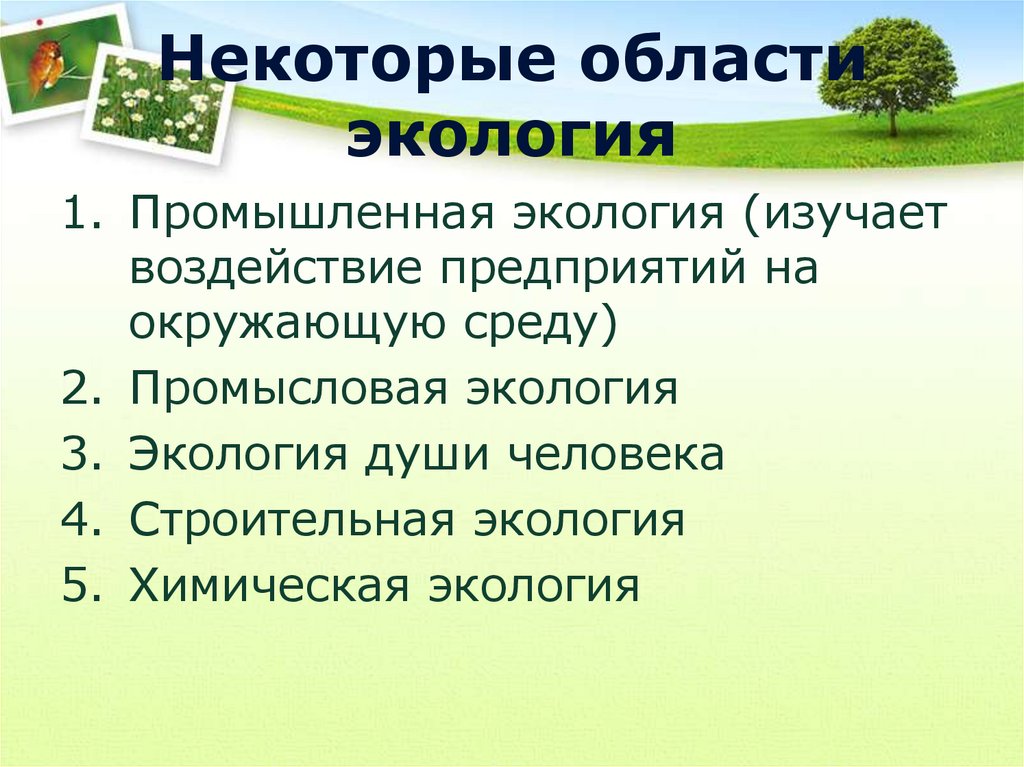 Проект химия и экология