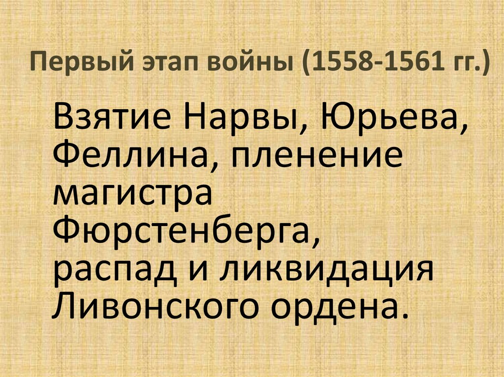 Презентация по теме ливонская война 7 класс