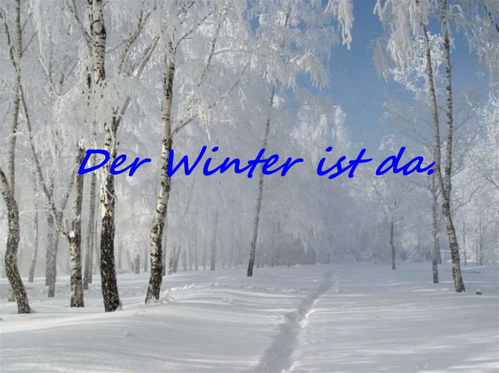 Der Winter Ist Da презентация онлайн