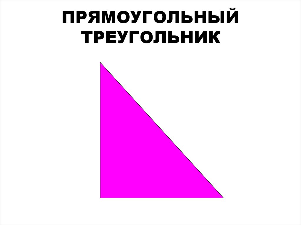 ПРЯМОУГОЛЬНЫЙ ТРЕУГОЛЬНИК