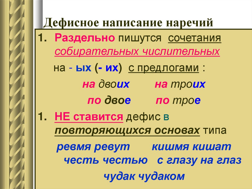 Правописание наречий презентация