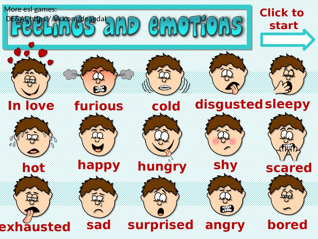 Feelings and emotions Game презентация онлайн. 