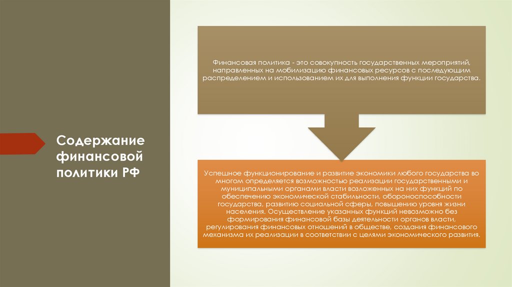 Финансовая политика рф направлена на. Финансовая политика РФ на ближайшие 3 года.
