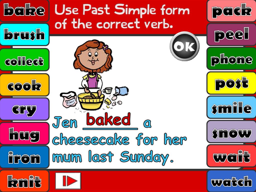 Past simple игра презентация