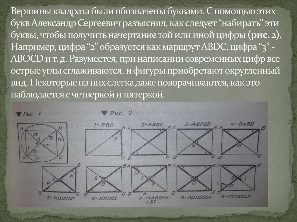 Секрет происхождения арабских цифр презентация