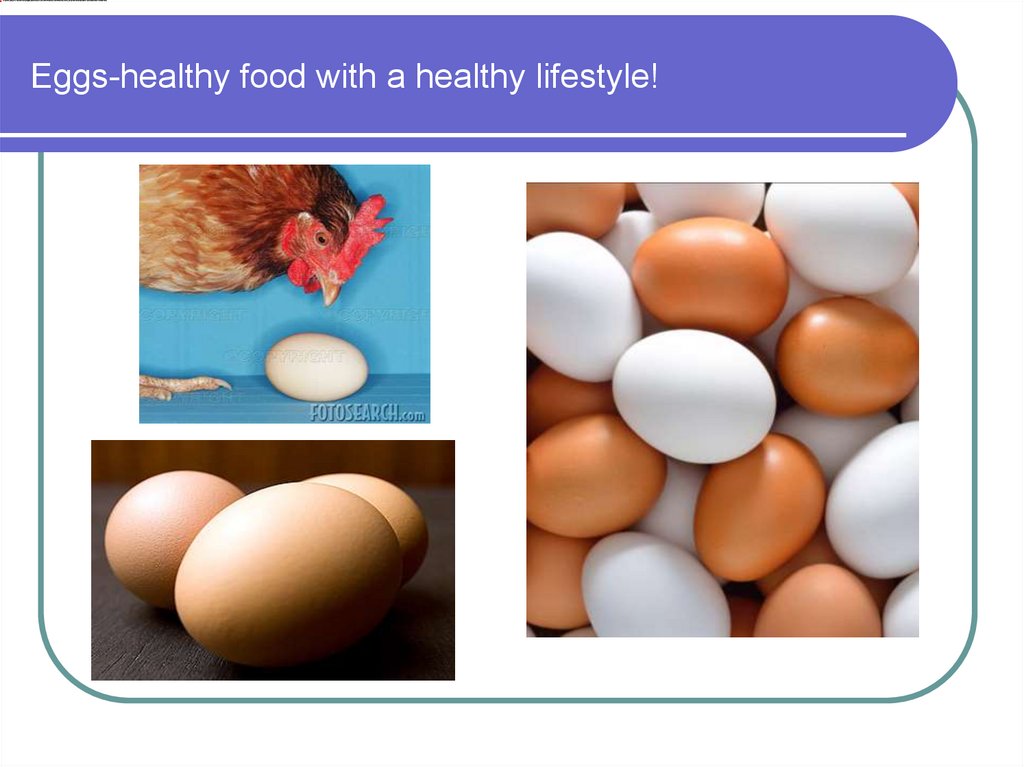 Eggs-healthy food with a healthy lifestyle!