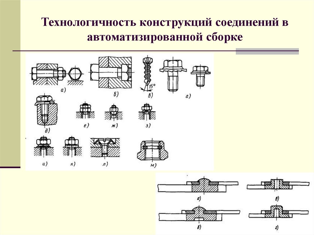 Технологичность конструкции машин