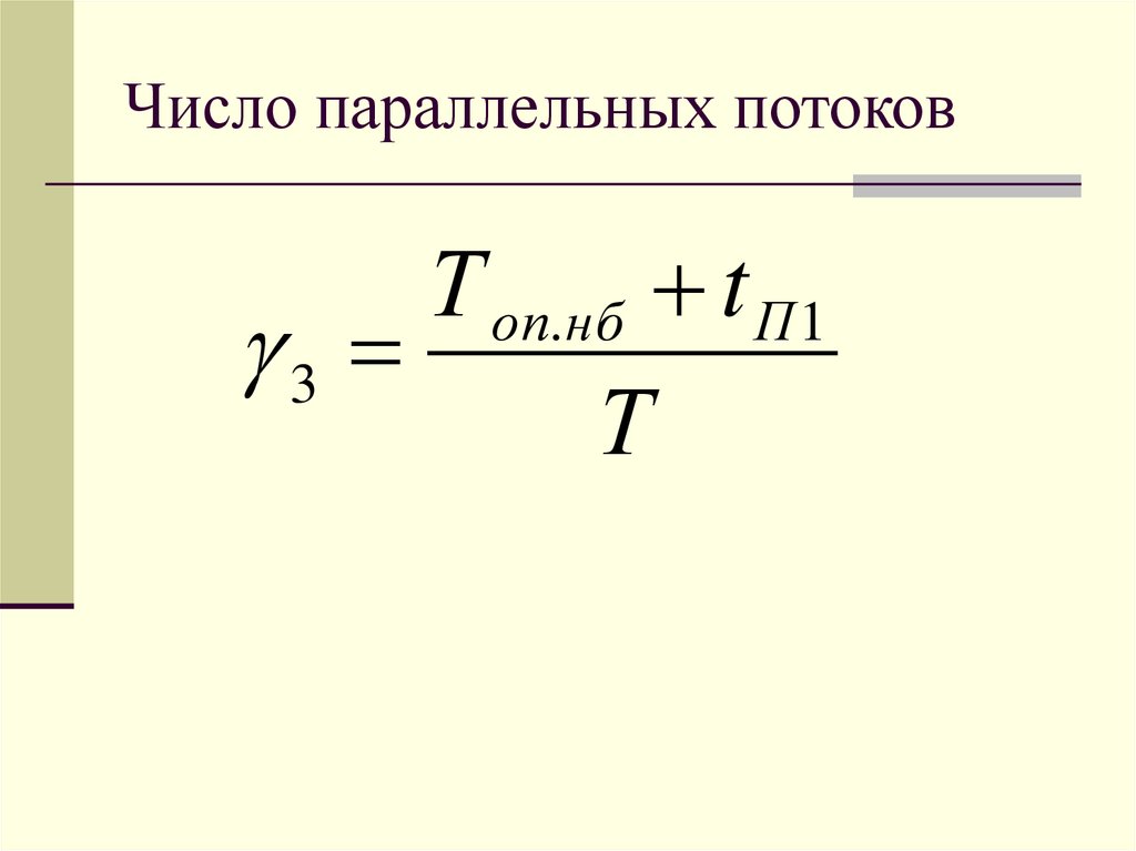 Число параллельных потоков