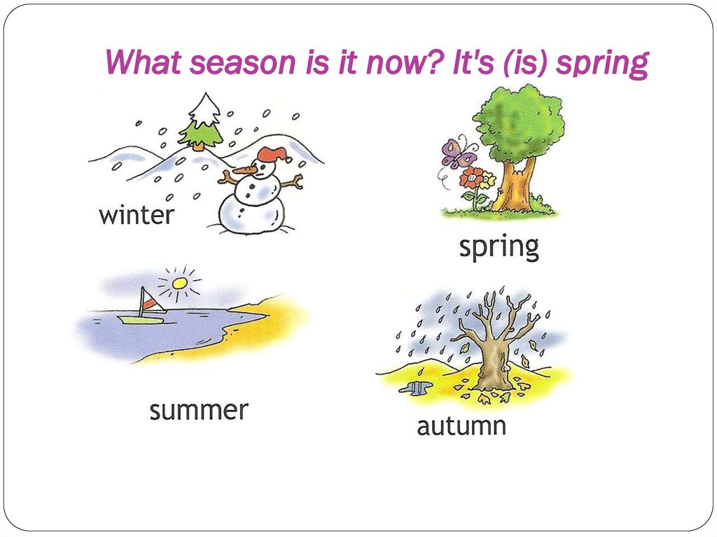 Презентация на тему seasons and weather