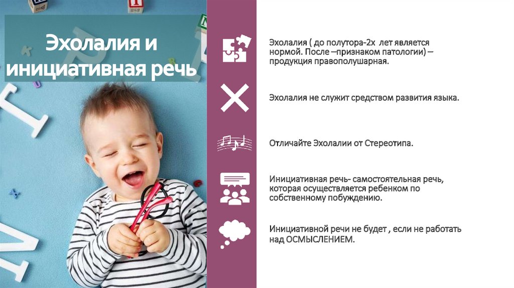 Эхолалия и инициативная речь