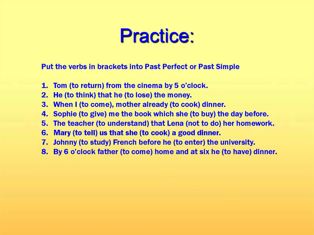Practice: