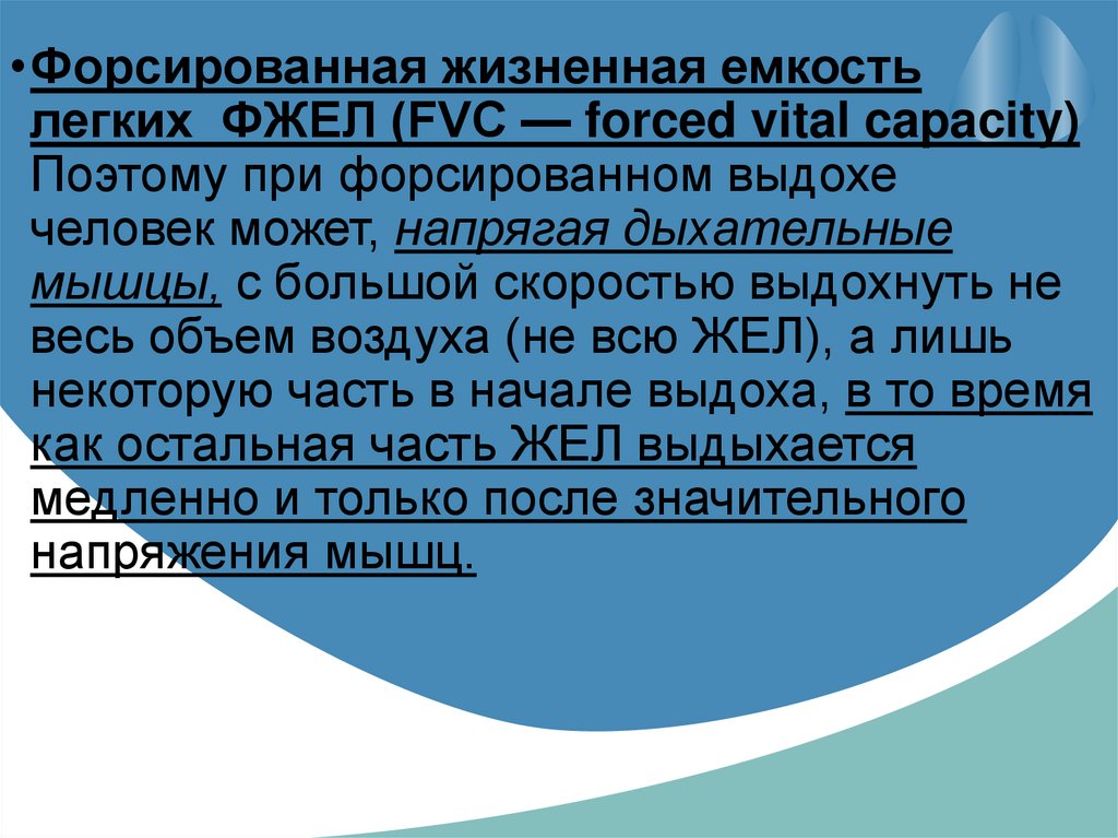 Пиковая скорость выдоха (П СВ) - online presentation
