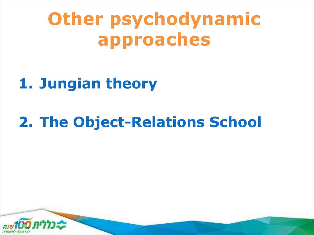 Other psychodynamic approaches