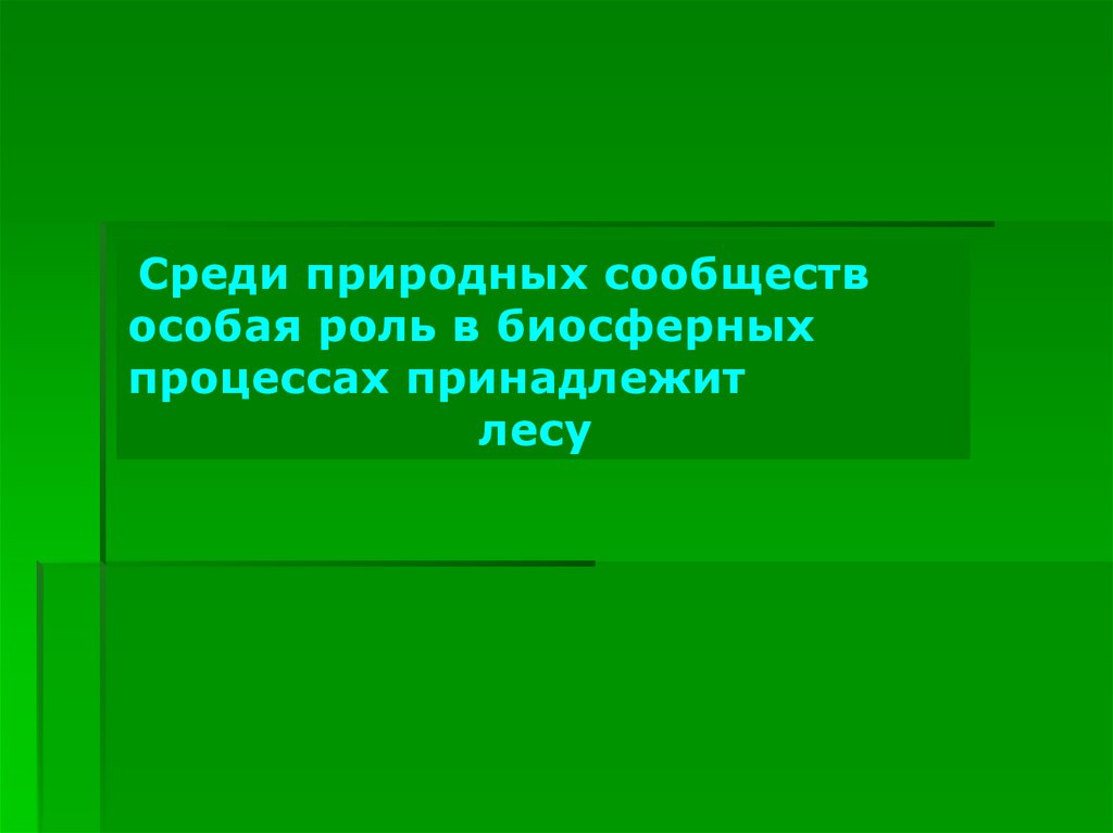 Среди природных. Роль леса в биосферных процессах. Почему лето играют особую роль среди растительных сообществ. Натуральные среди.