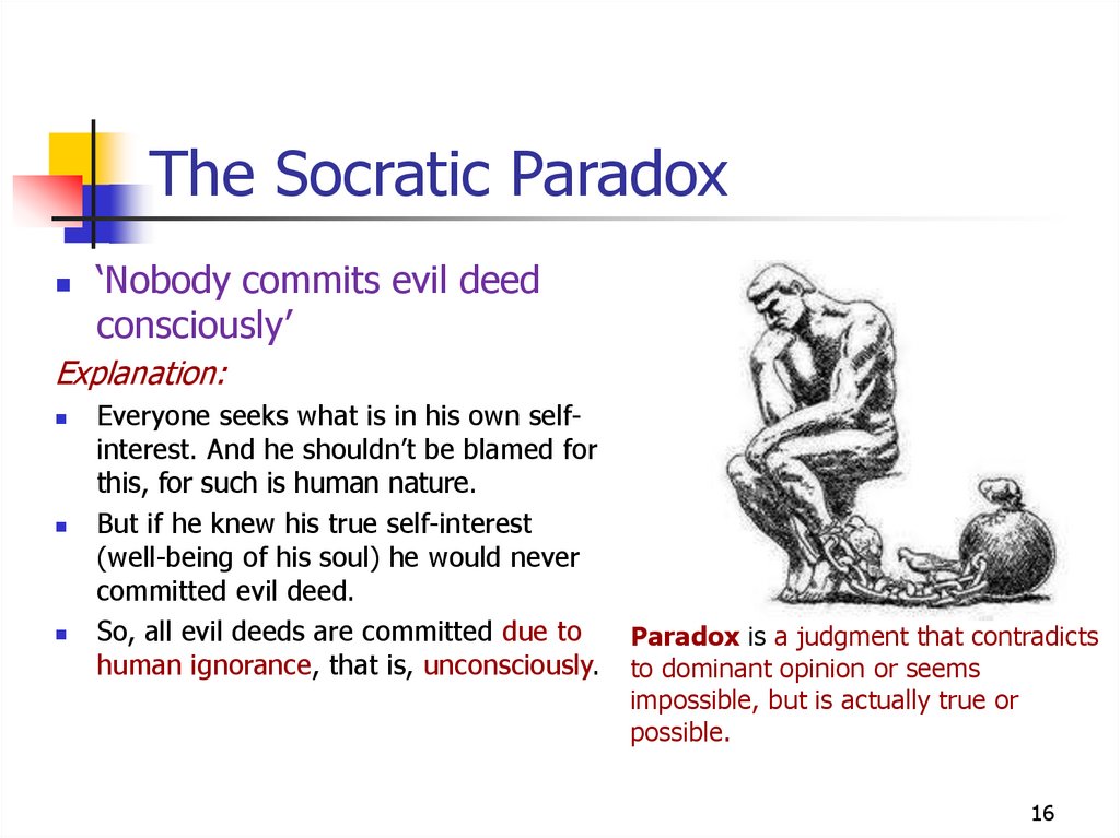 The Socratic Paradox