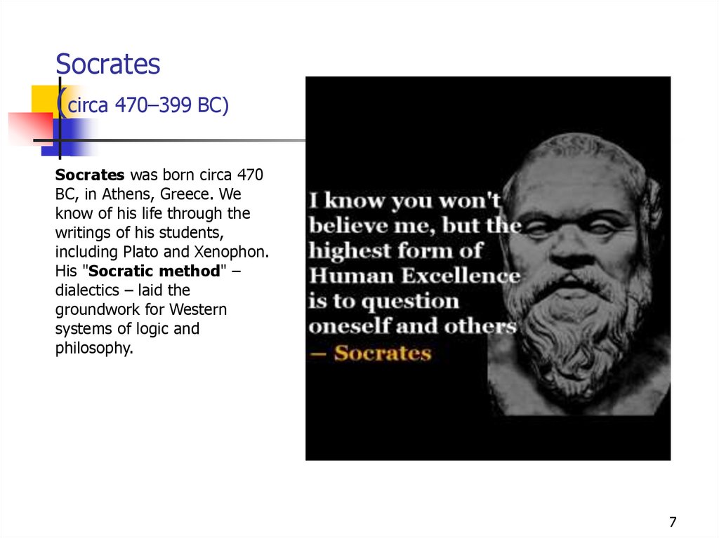 Socrates (circa 470–399 BC)