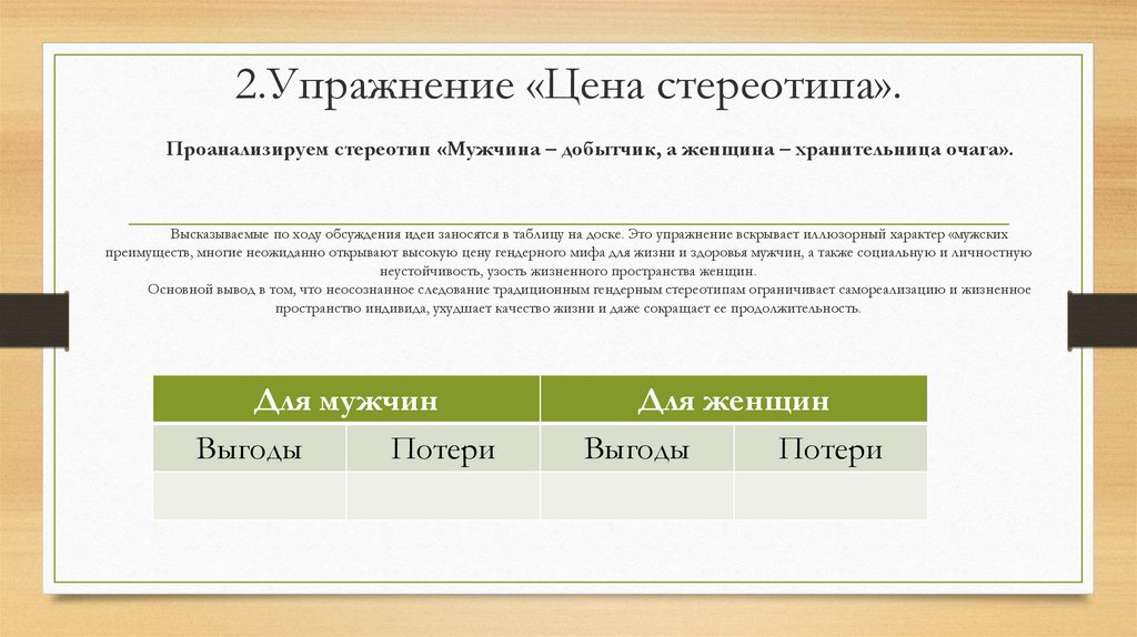 Практические приемы работы по формированию гендерной идентичности ...