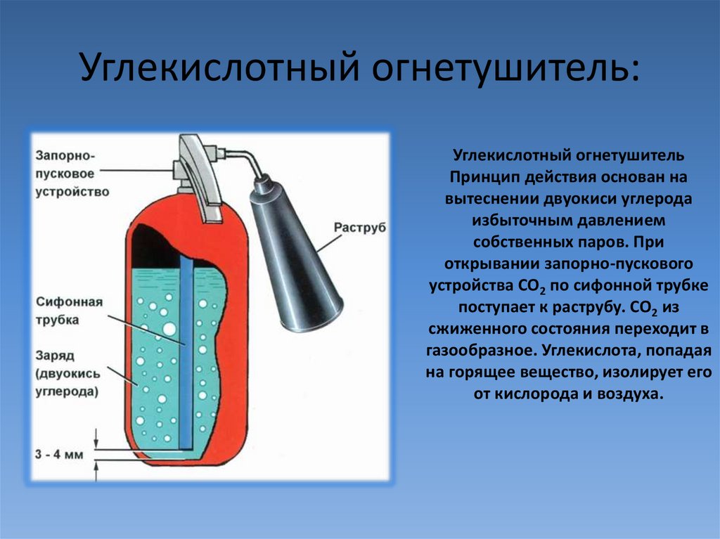 Углекислотные огнетушители запрещается применять. Раструб углекислотного огнетушителя. Огнетушитель углекислотный передвижной. Принцип действия огнетушителя ОУ-5. Углекислотный огнетушитель в действии.