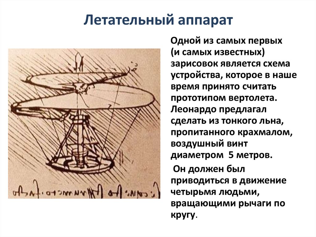 Описание летательного аппарата