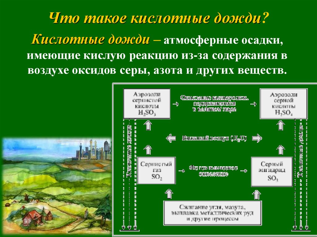 Решение экологической проблемы кислотные дожди