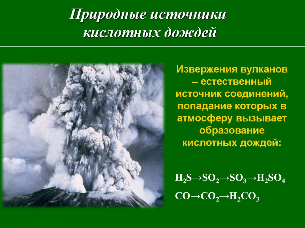 Кислотные дожди презентация по химии 9 класс