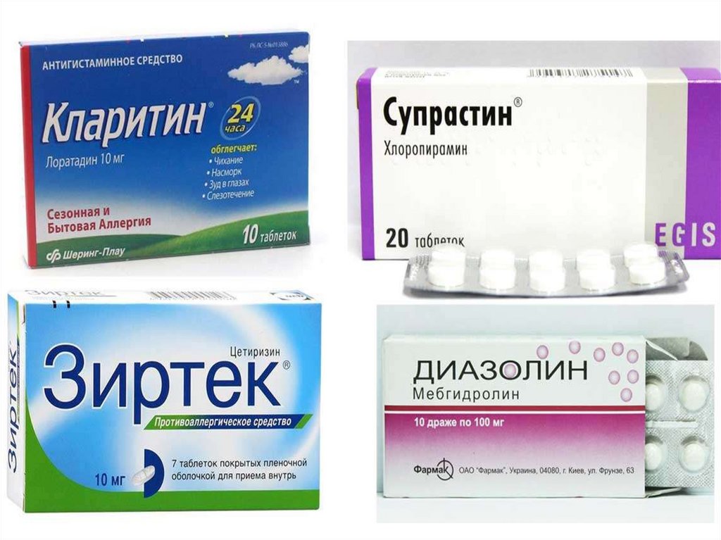 Антиаллергические лекарственные препараты - презентация онлайн