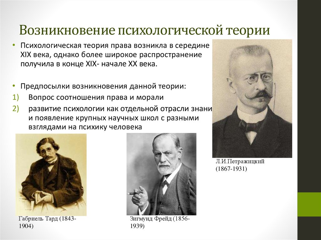 Психологическая теория происхождения