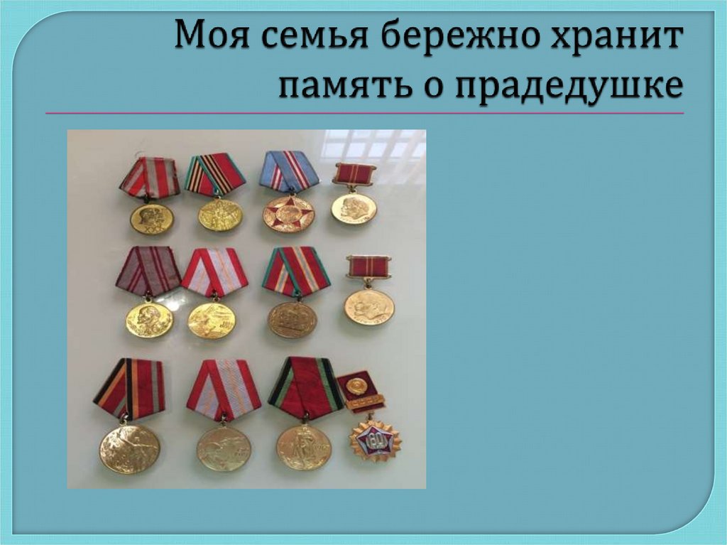 Моя семья бережно хранит память о прадедушке