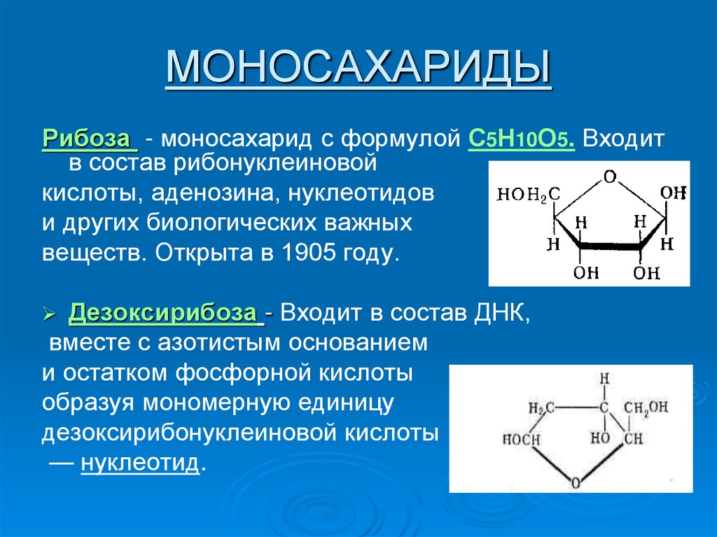 Глюкоза класс соединений. Моносахариды рибоза и дезоксирибоза. Рибоза Глюкоза дезоксирибоза. Дезоксирибоза моносахарид. Глюкоза и рибоза.