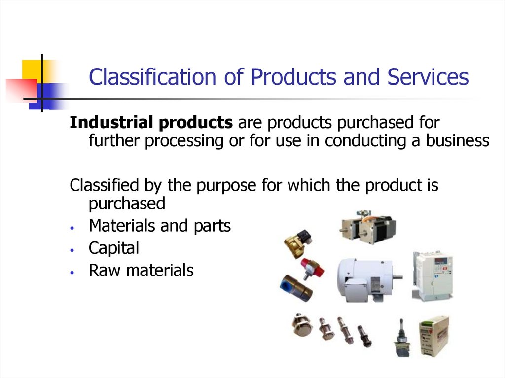Classification of Products and Services
