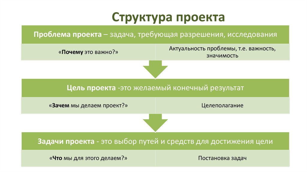 Структура проект 6 класс