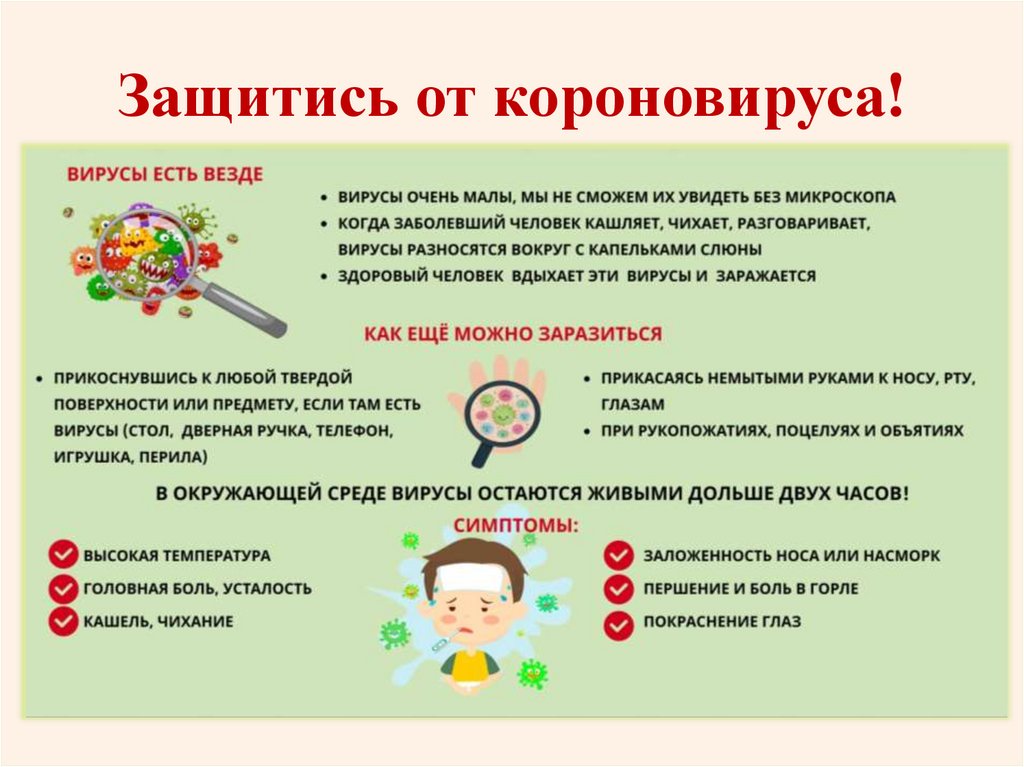 Защитись от короновируса!