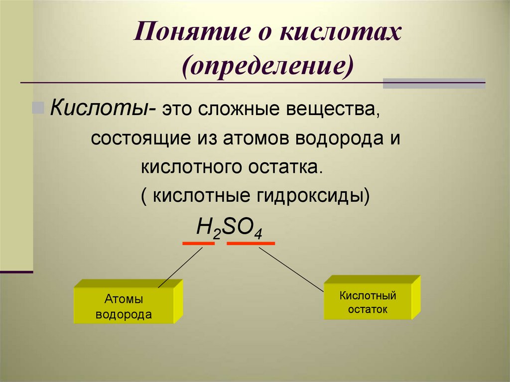 Гидроксид кислотный остаток