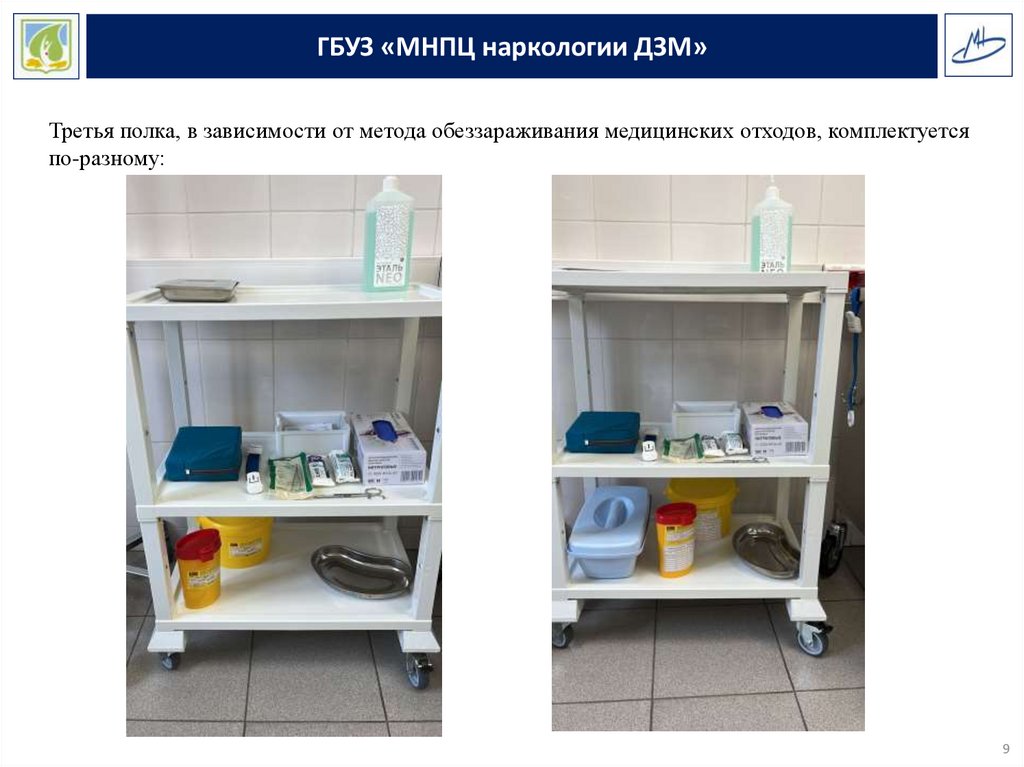 Дезинфекция манипуляционного стола