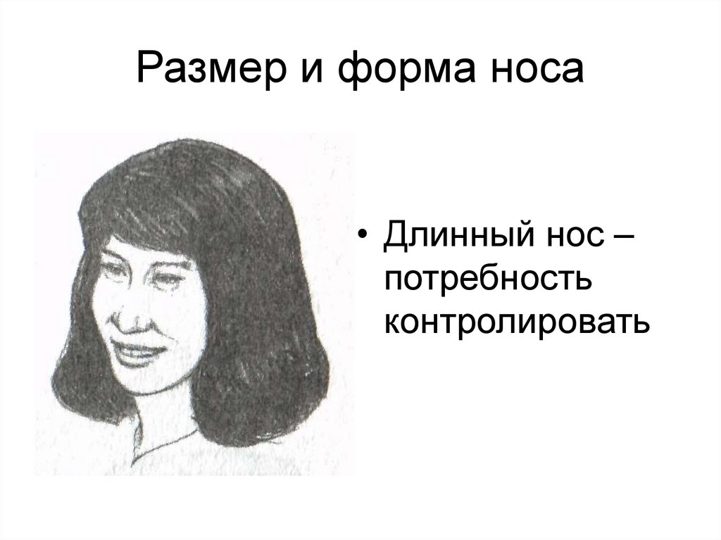 Размер и форма носа