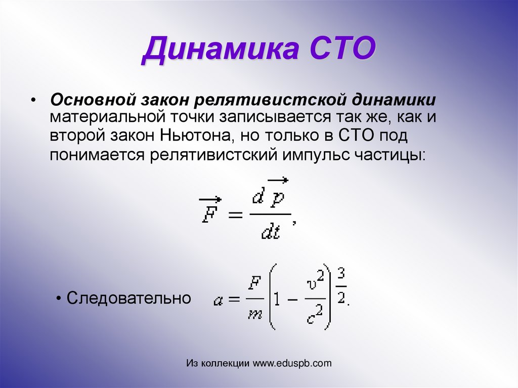 Презентация основы специальной теории относительности