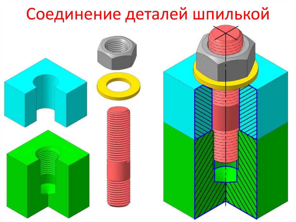 Соединительная деталь. Соединение деталей шпилькой. Соединение шпилек между собой. Муфта для шпильки. Соединить шпильки под 90 градусов.