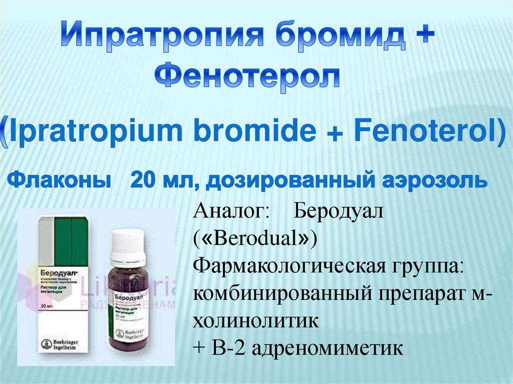 Ипратропия Бромид Фенотерол Ipratropium Bromide Fenoterol – Telegraph