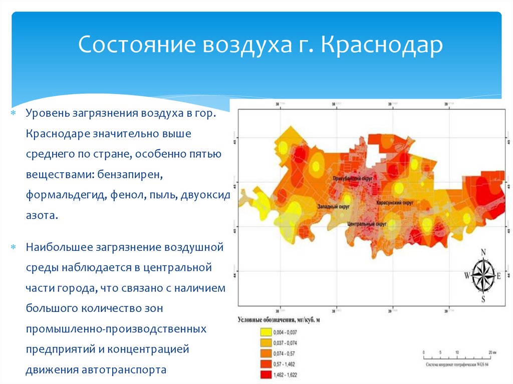 Уровень загрязнения