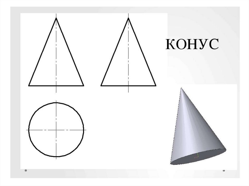 Нарисовать конус по клеточкам