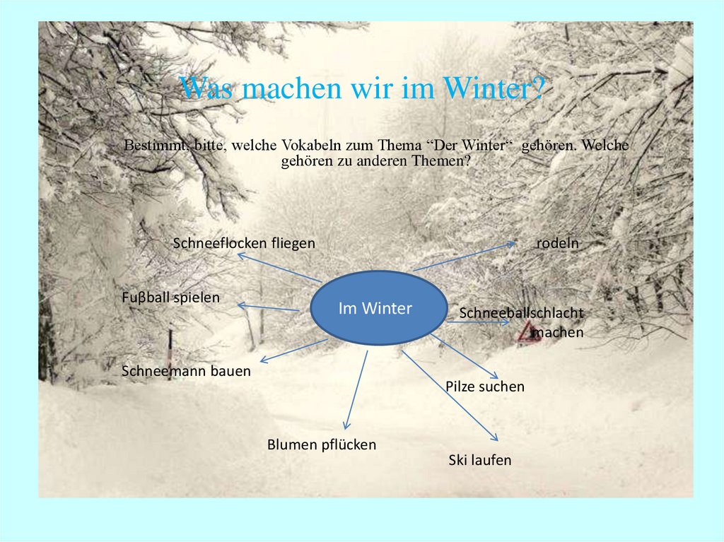 Was machen wir im Winter?