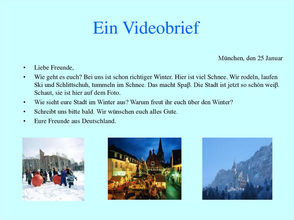 Ein Videobrief