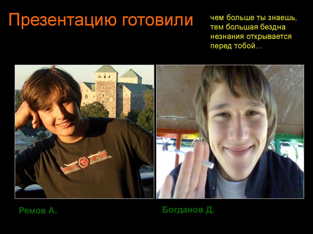 Презентацию готовили