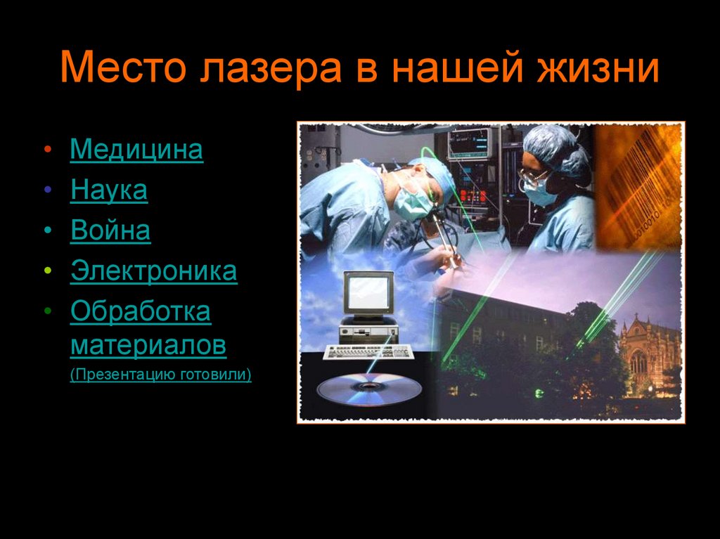 Место лазера в нашей жизни