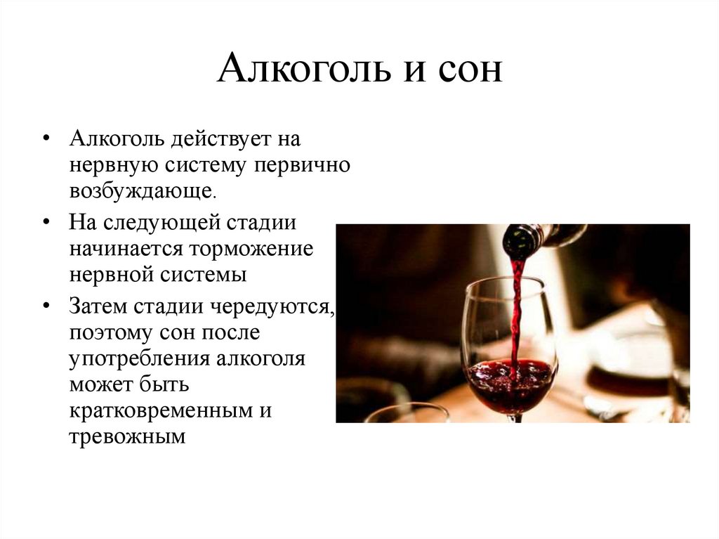 Алкоголь и сон