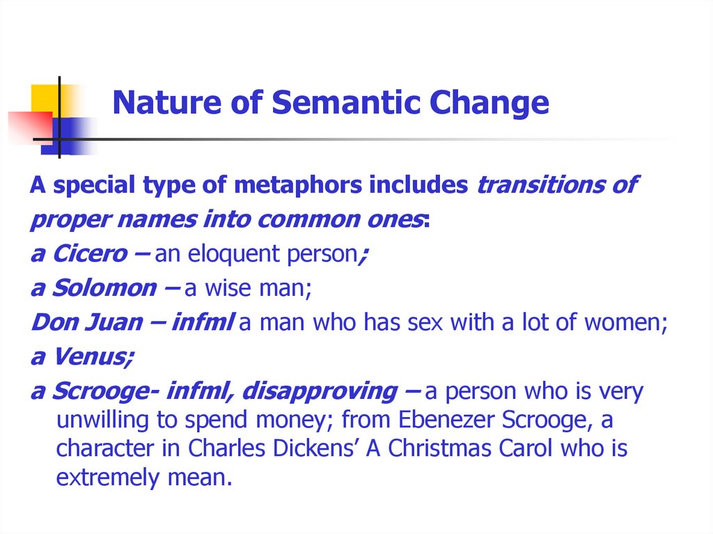 Nature of Semantic Change